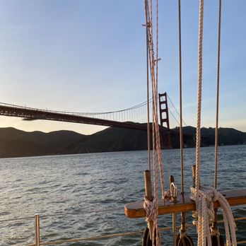 SF Bay Adventures - Beautiful View of the Golden Gate Bridge Aboard Schooner Freda B - Boat Charters Near Me - Sausalito, California