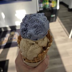 Big Dipper Creamery - Salted caramel and cookie monster
