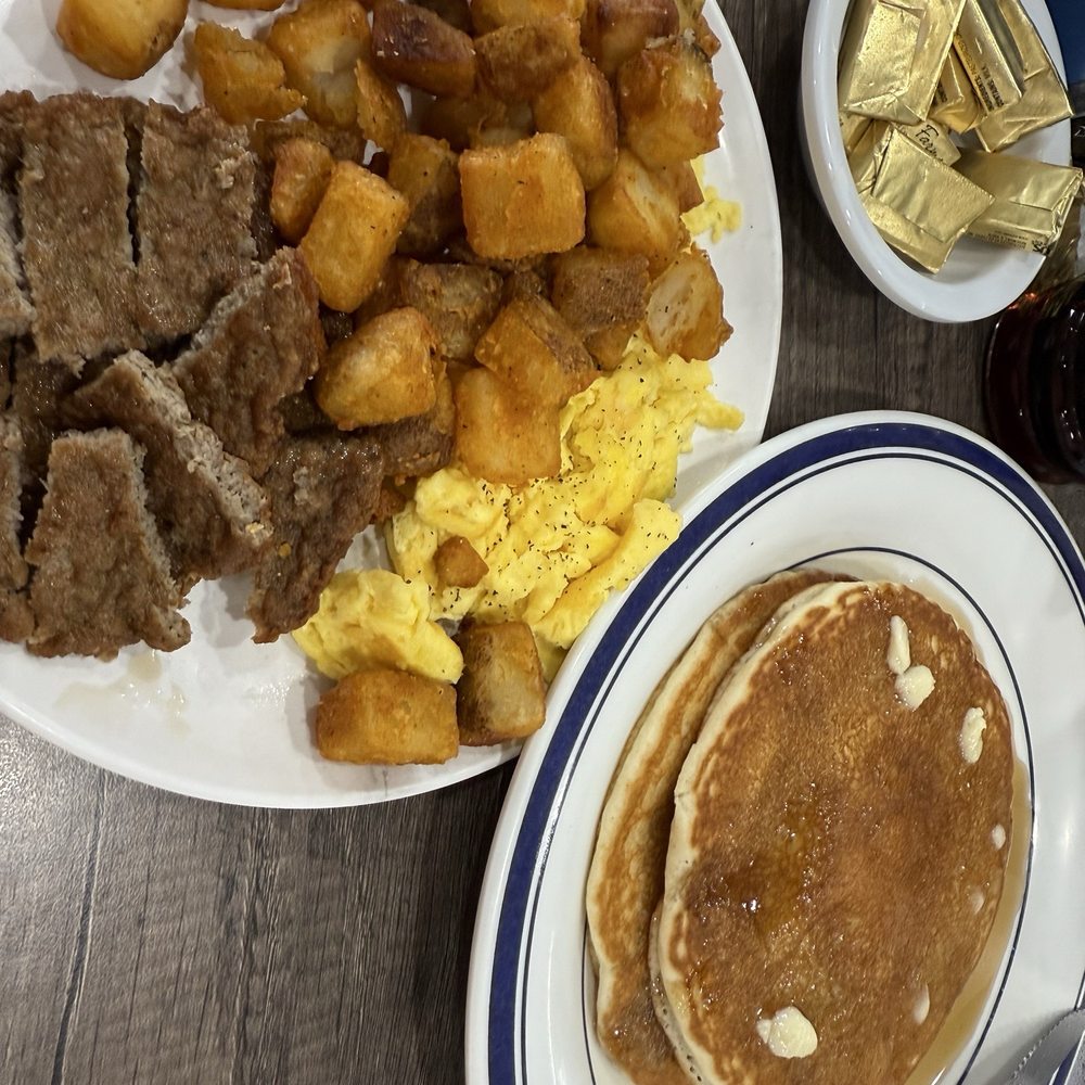 House of Breakfast - Eggs, pancakes, potatoes, and turkey sausage. - Breakfast & Brunch Near Me - Sneads Ferry, North Carolina