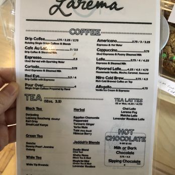 Larema Coffee House - Menu - Drinks - Coffee & Tea Near Me - Rocky Mount, North Carolina Larema Coffee House - Menu - Drinks - Coffee & Tea Near Me - Rocky Mount, North Carolina