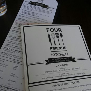 Four Friends Kitchen - The menu is everything! - Southern Near Me - Denver, Colorado Four Friends Kitchen - The menu is everything! - Southern Near Me - Denver, Colorado