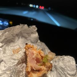 Wendy's - Raw Spicy Chicken Sandwich. "RAW"