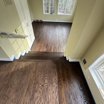 Complete Floor Services - Staining 2nd coat - Flooring Near Me - Gaithersburg, Maryland