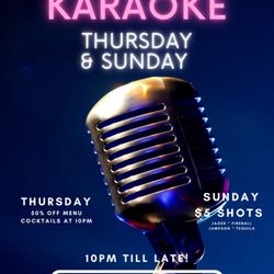 Numbers Cabaret - Karaoke Every Thursday and Sunday Night! 10pm start time, unless we have another event before (where it may then start 30-45 minutes late)