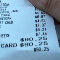 Who spends $90 on cheese? This guy.