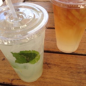 Tickle Tree Cafe - Mint lemonade and Arnold Palmer on a warm Sunday afternoon - Cafes Near Me - La Crescenta, California