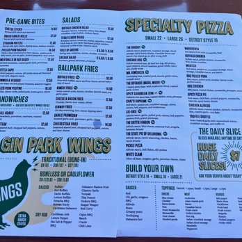 Elgin Park - Menu - Sports Bars Near Me - Tulsa, Oklahoma