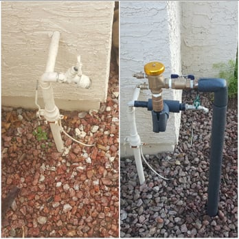KuttingEdge Landscape - a side by side comparison of a water meter and a pipe - Landscaping Near Me KuttingEdge Landscape - a side by side comparison of a water meter and a pipe - Landscaping Near Me