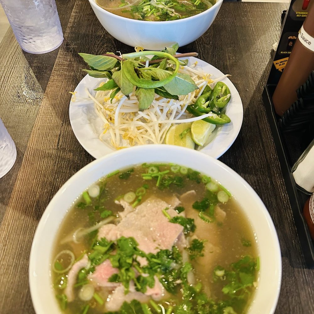 Rare steak pho