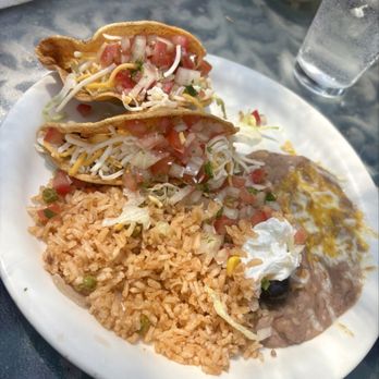 La Casita Mexican Restaurant - Two Taco Plate - Mexican Near Me - Idyllwild, California