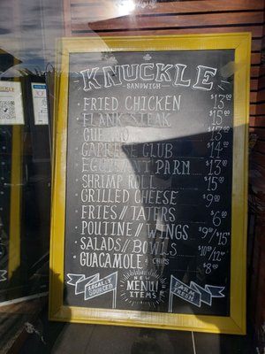 Menu photo 4 Knuckle Sandwich Toronto, ON