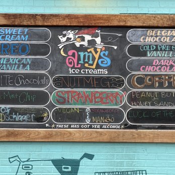 Amy's Ice Creams - Current Menu March 2020 - Ice Cream & Frozen Yogurt Near Me - Austin, Texas