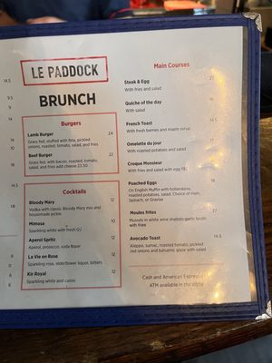 Menu photo 1 Le Paddock Brooklyn, NY