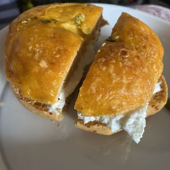 Gold Coast Bagel - Jalapeño and cheese bagel with cream cheese - Bagels Near Me - La Mesa, California Gold Coast Bagel - Jalapeño and cheese bagel with cream cheese - Bagels Near Me - La Mesa, California