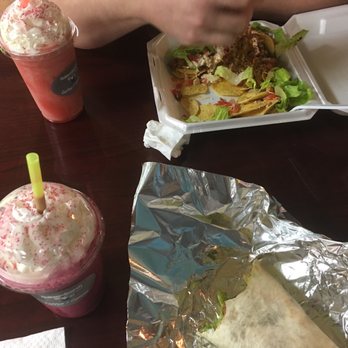 Yellowstone Coffee and Canvas - Burrito style taco, nacho taco, blueberry-pomegranate smoothie, and banana strawberry smoothie - Paint & Sip Near Me - Billiings, Montana Yellowstone Coffee and Canvas - Burrito style taco, nacho taco, blueberry-pomegranate smoothie, and banana strawberry smoothie - Paint & Sip Near Me - Billiings, Montana