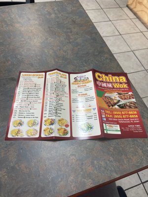 Menu photo 1 China Wok Tallahassee, FL Menu photo 1 China Wok Tallahassee, FL