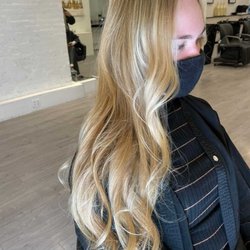 Aerea Salon - Sandy highlights and tape-in hair extensions