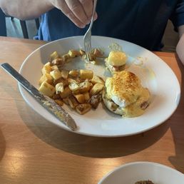 Delicious eggs Benedict. Delicious eggs Benedict.