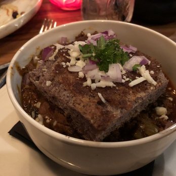 The Republic Kitchen + Bar - Cowboy chili. Cornbread was delish! Maybe I'm crazy but I wish there were more of those onions!!! - Sports Bars Near Me - Leander, Texas The Republic Kitchen + Bar - Cowboy chili. Cornbread was delish! Maybe I'm crazy but I wish there were more of those onions!!! - Sports Bars Near Me - Leander, Texas