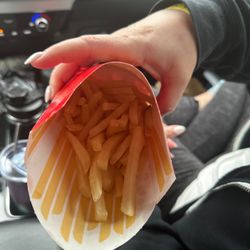 McDonald's - fries r uncooked and half unfill.