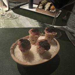 Truffle tuna cones