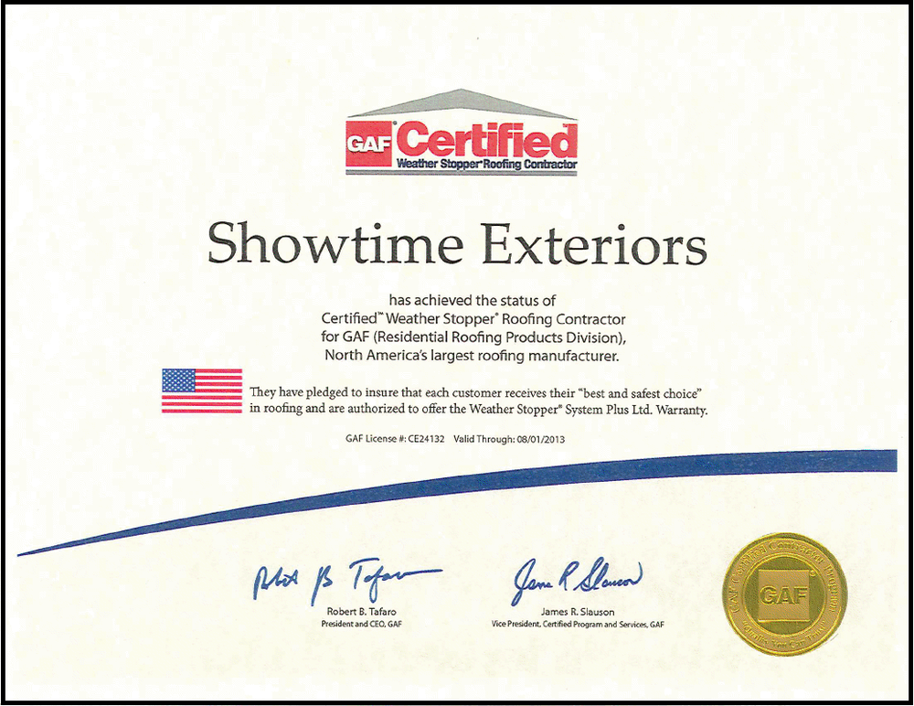 Slide of Showtime Exteriors