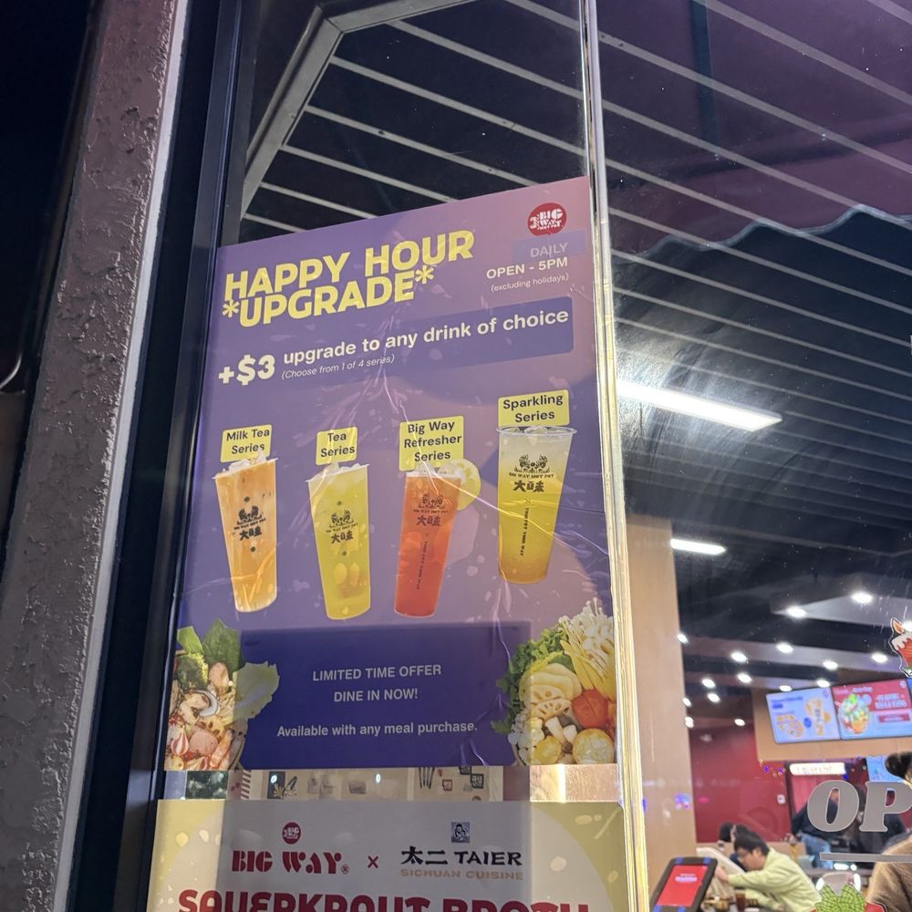 Big Way Hot Pot - Happy hour upgrade - Hot Pot Near Me - Rowland Heights, California Big Way Hot Pot - Happy hour upgrade - Hot Pot Near Me - Rowland Heights, California