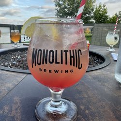 Monolithic Brewing - Another picture of the tequila and Booch on a summers day!