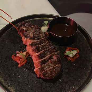 Giselle Miami - 14 oz prime NY strip - Mediterranean Near Me - Miami, Florida Giselle Miami - 14 oz prime NY strip - Mediterranean Near Me - Miami, Florida