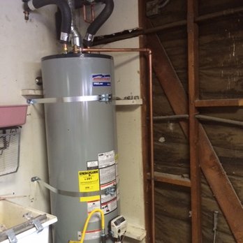 Premium One Plumbing - Replaced water heater and installed thermal expansion tank, T & P drain, earthquake straps and gas flex line. - Plumbing Near Me Premium One Plumbing - Replaced water heater and installed thermal expansion tank, T & P drain, earthquake straps and gas flex line. - Plumbing Near Me