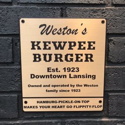 Fancy historical plaque for Kewpee. Place has been here for 100 years now and for good reason! Fancy historical plaque for Kewpee. Place has been here for 100 years now and for good reason!
