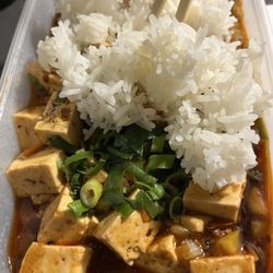 Panda - Mapo tofu and rice!