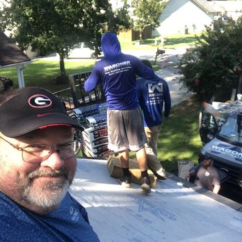 Wagoner Construction - Workers with their company shirts to represent their professional standard. Very impressive!! - Roofing Near Me - Cleveland, Georgia