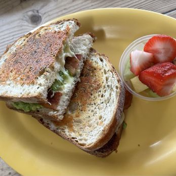 Sunny Side Kitchen - The Works served with fruits. - Sandwiches Near Me - Escondido, California