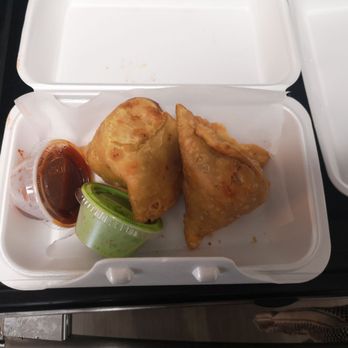 Y-Not Indian - a meal in a styrofoam container - Fast Food Near Me - Edmonton, Alberta
