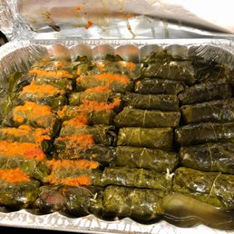 Greek Easter Dolmades (stuffed grape leaves)