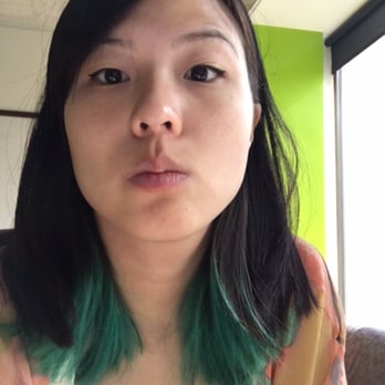 Kanako Salon - My cut and turquoise ombre four weeks after. Please ignore the flyaways--that is my fault. - Hair Salons Near Me - New York, New York Kanako Salon - My cut and turquoise ombre four weeks after. Please ignore the flyaways--that is my fault. - Hair Salons Near Me - New York, New York