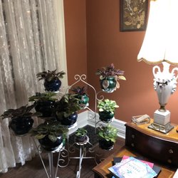 Horton House Bed & Breakfast - Beautiful African violets in the parlor