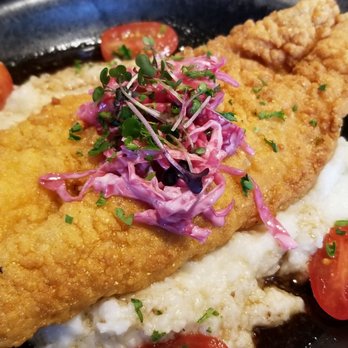 Lucille's - Catfish & Grits. More at Instagram:Kbradjstorm - New American Near Me - Houston, Texas