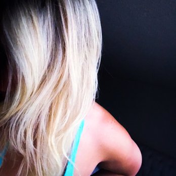 Tangerine Salon - One session blonde (again, you can see the dark roots and that it is in fact, possible. - Hair Salons Near Me - Frisco, Texas Tangerine Salon - One session blonde (again, you can see the dark roots and that it is in fact, possible. - Hair Salons Near Me - Frisco, Texas