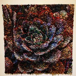 William King Museum of Art - Seaside Succulent, Bianchi, Quilt National '19