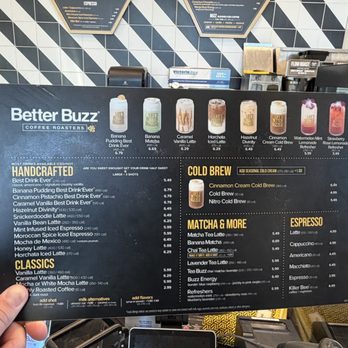 Better Buzz Coffee -- Las Vegas St. Rose - menu slick - Coffee & Tea Near Me - Henderson, Nevada
