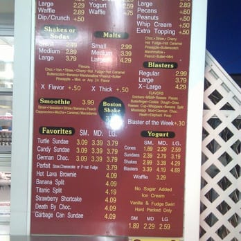 Cone Cottage - part of the menu - Ice Cream & Frozen Yogurt Near Me - Crete, Illinois