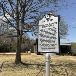 Benjamin E Mays Historic Site - Sign