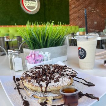 the Protein Source - Chocolate-Chip Protein Pancakes Breakfast - New American Near Me - Las Vegas, Nevada