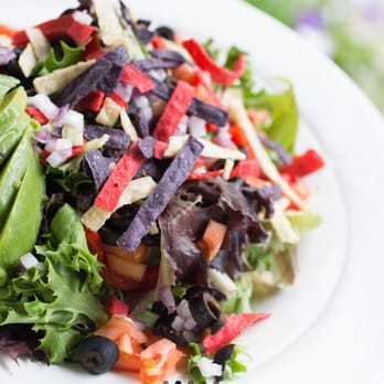 The Overlook Restaurant - a plate of salad with avocado - American Near Me - Hawley, Pennsylvania The Overlook Restaurant - a plate of salad with avocado - American Near Me - Hawley, Pennsylvania