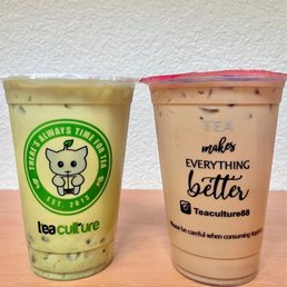 Matcha milk tea & Vietnamese coffee