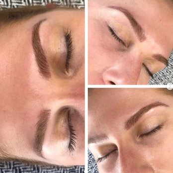 Microblade Florida - directly after microblading - Eyebrow Services Near Me - Palm Harbor, Florida