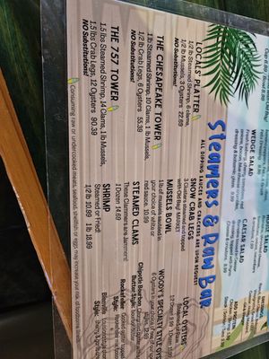 Menu photo 2 Woody's Raw Bar & Grill Chesapeake, VA Menu photo 2 Woody's Raw Bar & Grill Chesapeake, VA