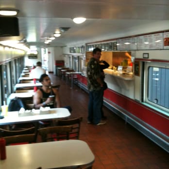 Carney's Restaurant - We're inside a train cart.. Really cool! #yelpingusa - Burgers Near Me - Los Angeles, California